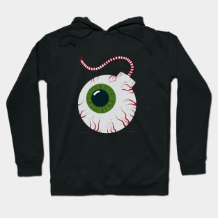 Eyeball bomb green Hoodie